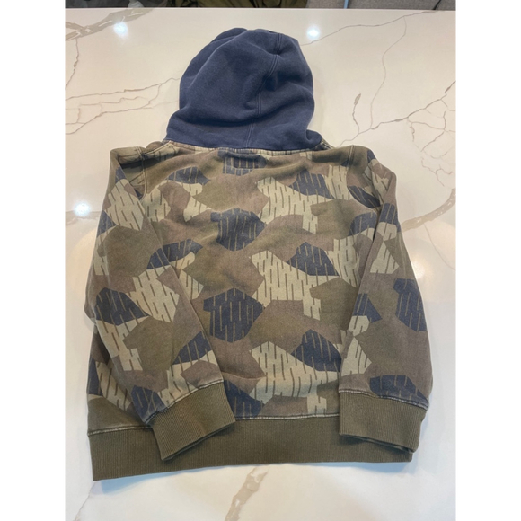 Boys Roots Leaf Camo Sweatshirt Hoodie Green Camo boys Large 9 / 10 - Picture 7 of 7